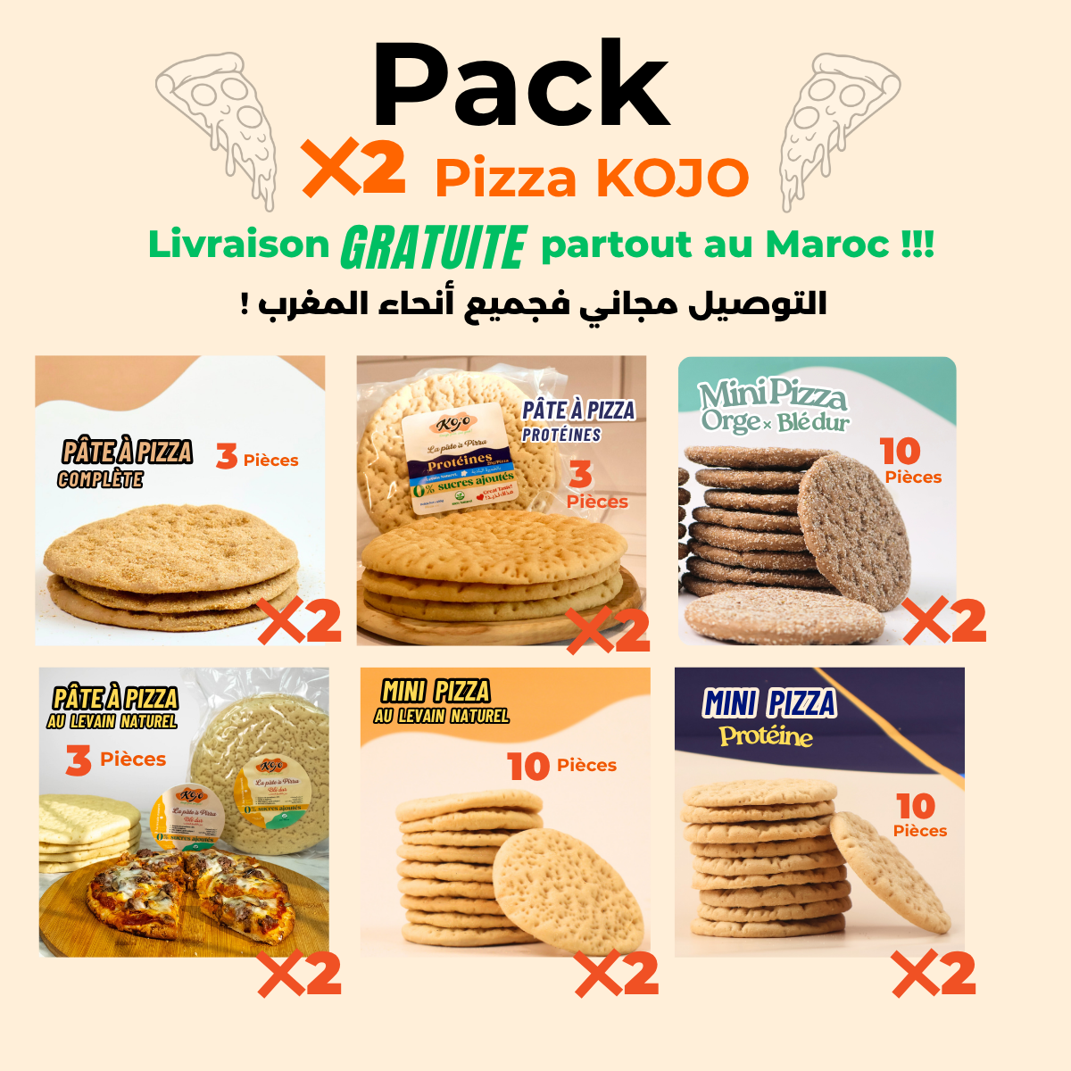 Pack Pizza KOJO